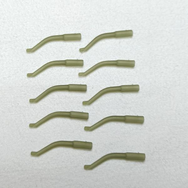 10x Hook Sleeves ( Line Aligner ) in grün Matt